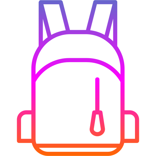 bolsa para la escuela icono gratis