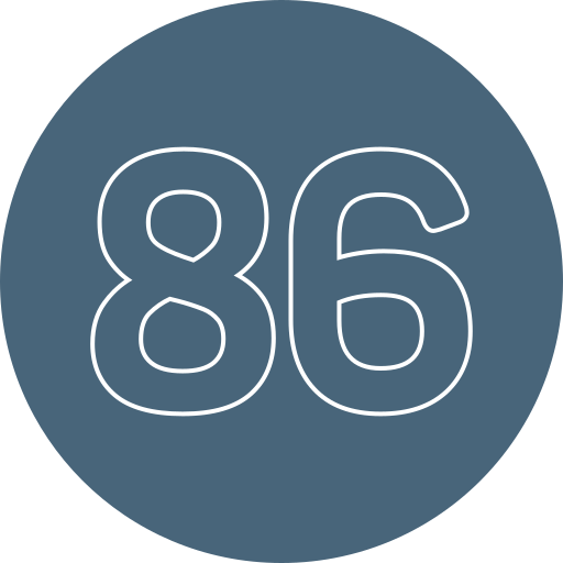 86 icono gratis