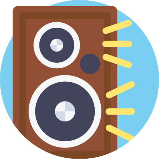 altavoces icono gratis