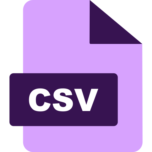 archivo csv icono gratis