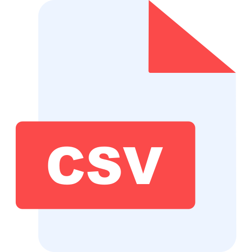 archivo csv icono gratis