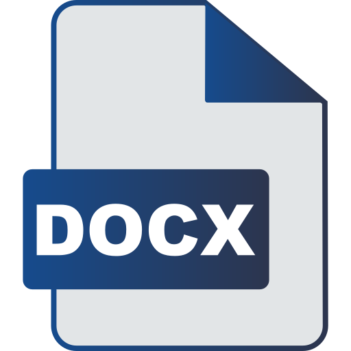 Docx file Generic gradient lineal-color icon