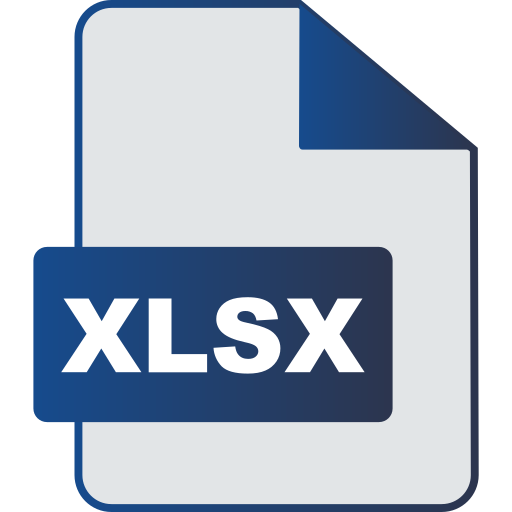 Xlsx - free icon