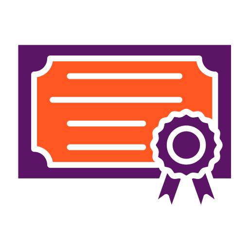 Certificate free icon