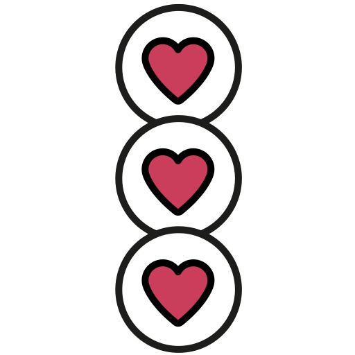 corazones icono gratis