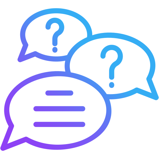 Question Generic gradient outline icon