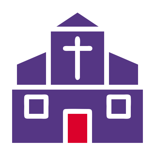 Cathedral Generic color fill icon