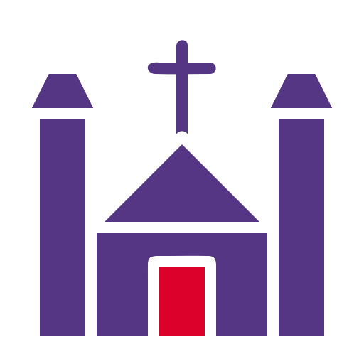 Cathedral Generic Color Fill Icon