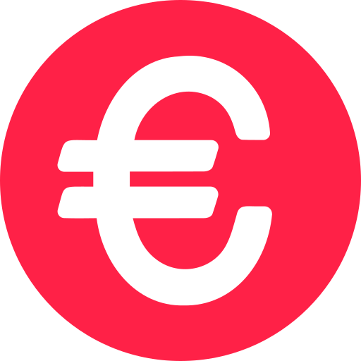 Euro Generic color fill icon