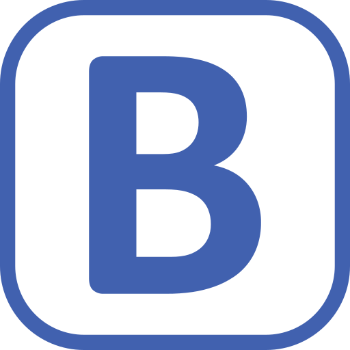 Letter B Generic Color Fill Icon