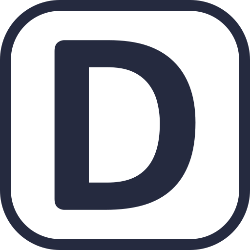 Letter D Generic black fill icon