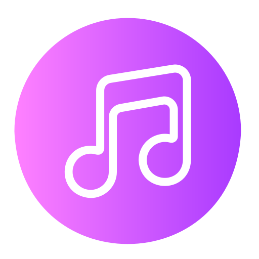 Music Generic Gradient Fill Icon