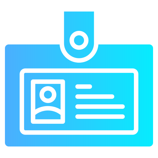 tarjeta de identificación icono gratis