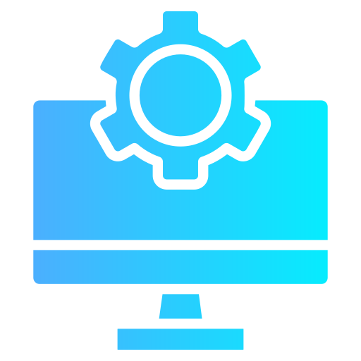 configuración de la computadora icono gratis