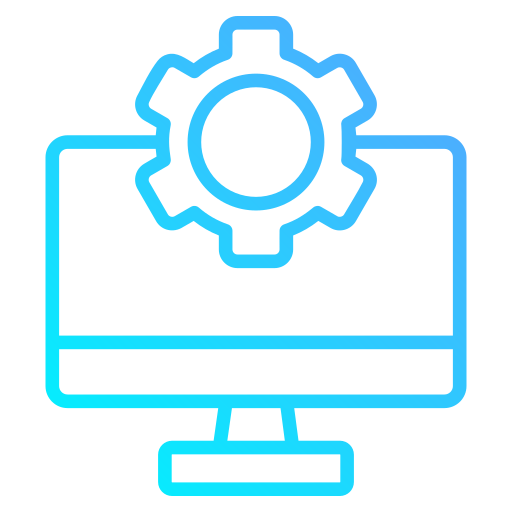 configuración de la computadora icono gratis