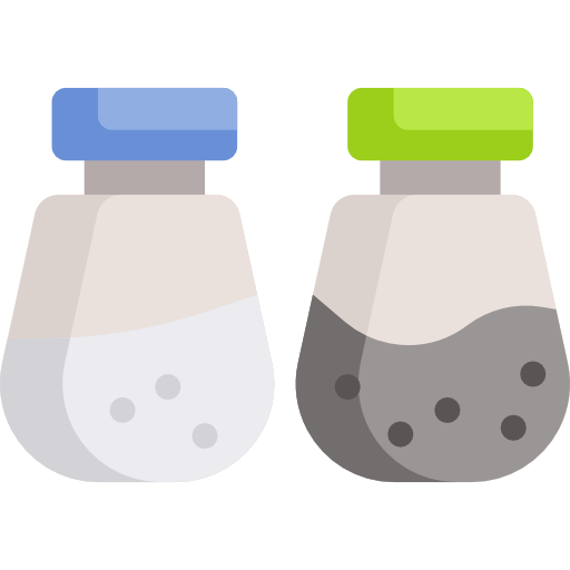 Salt and pepper free icon