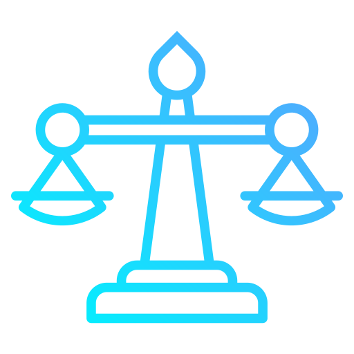 Justice scale Generic gradient outline icon