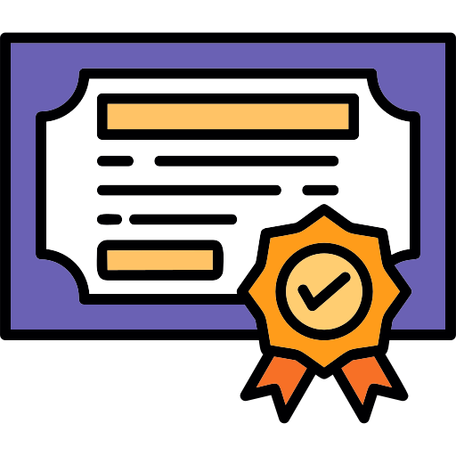 certificación icono gratis