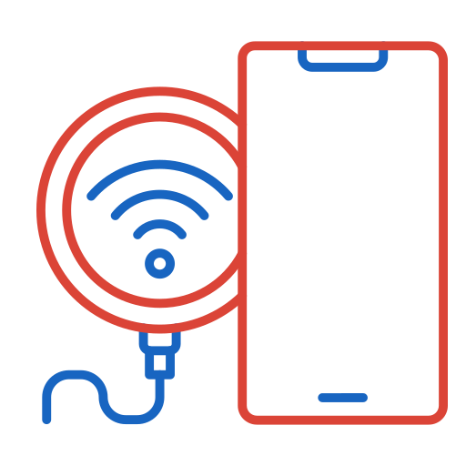 cargador inalámbrico icono gratis