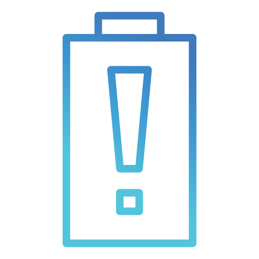 batería baja icono gratis