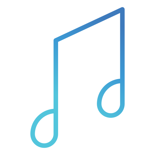 Music Generic gradient outline icon