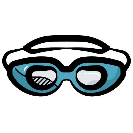 Swimming Glasses Generic color hand-drawn icon