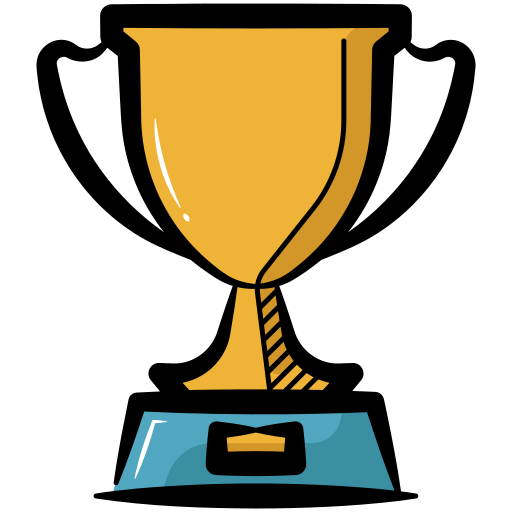 Trophy Generic color hand-drawn icon