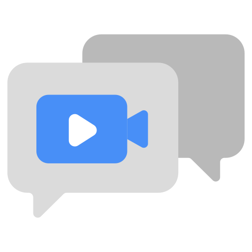 chat de video icono gratis