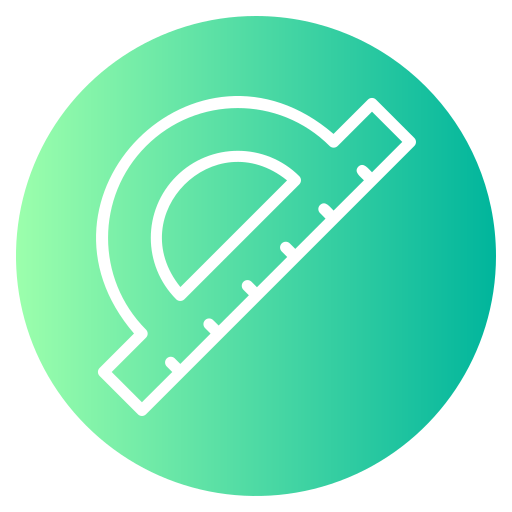 Protractor Generic gradient fill icon