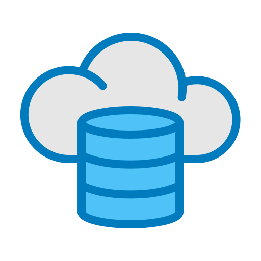 datos en la nube icono gratis