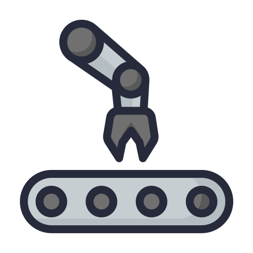 robot industrial icono gratis