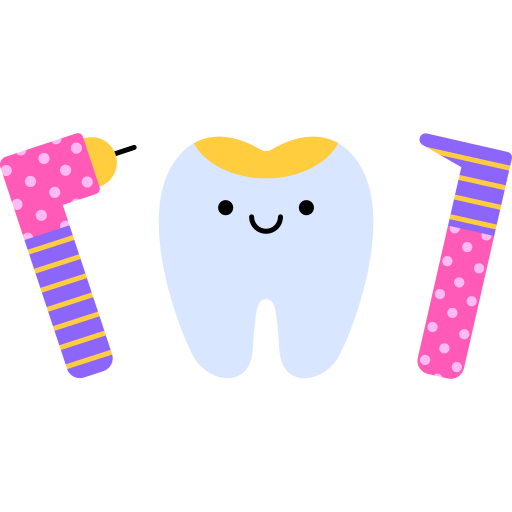 Tooth drill free sticker