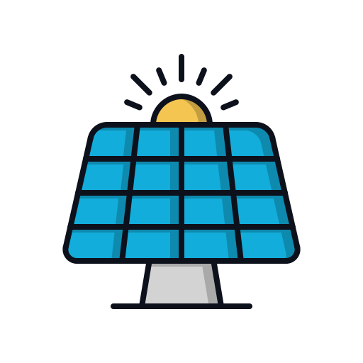 panel solar icono gratis