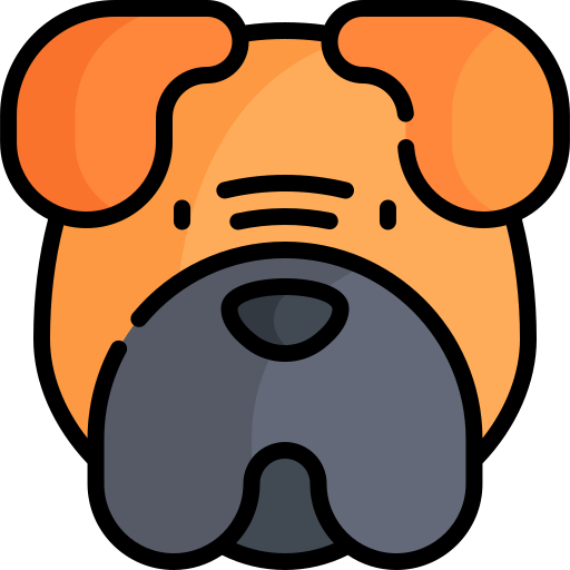 Bullmastiff Kawaii Lineal color icon