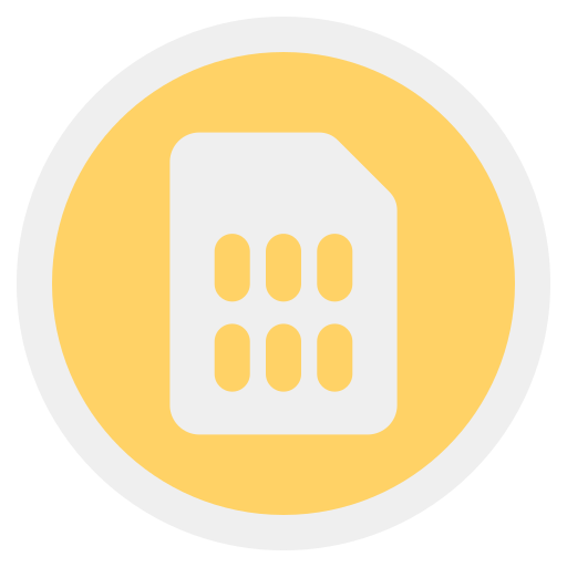 Sim card free icon