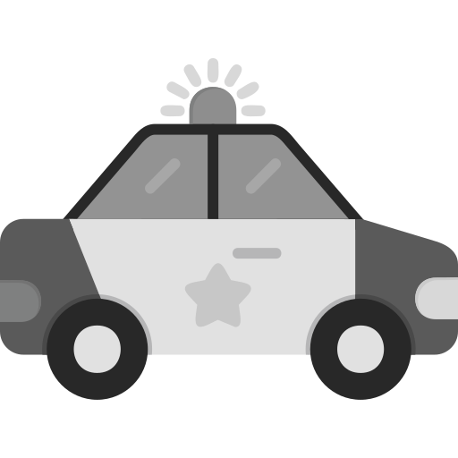 coche de policía icono gratis