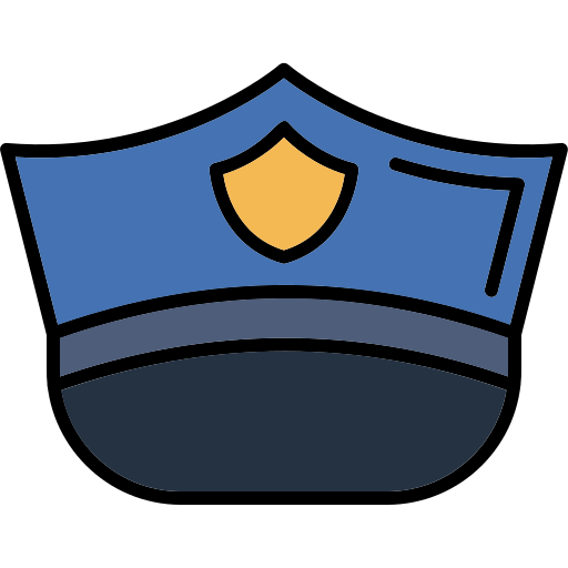 Police cap Generic color lineal-color icon