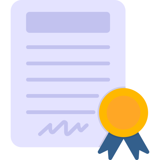 Certificate Generic color fill icon