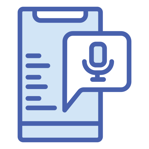 mensaje de voz icono gratis
