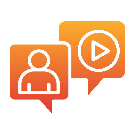 Video chat Generic gradient fill icon