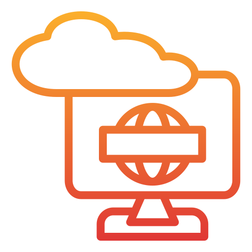 computación en la nube icono gratis