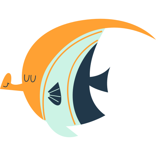 Fish free sticker