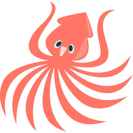Squid free sticker Squid free sticker