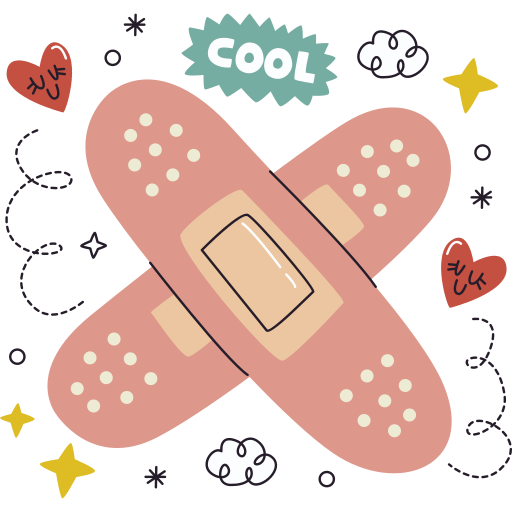 Bandage free sticker Bandage free sticker
