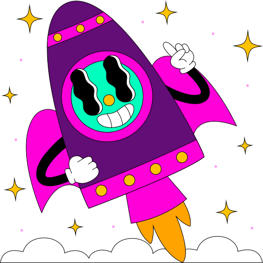 Rocket Stickers - Free education Stickers