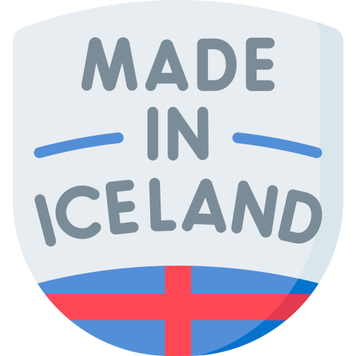 hecho en islandia icono gratis