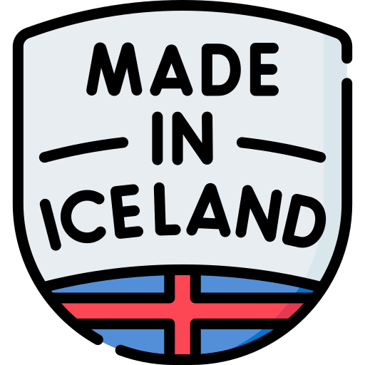 hecho en islandia icono gratis