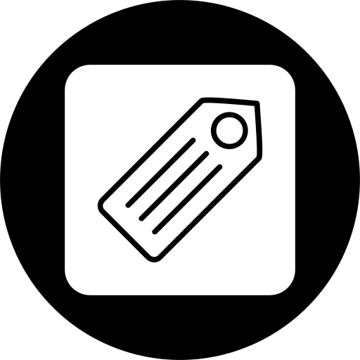 etiqueta icono gratis