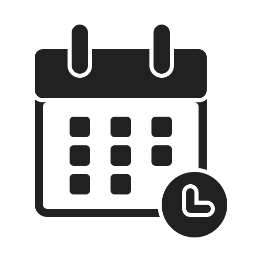 Calendar date Generic black fill icon