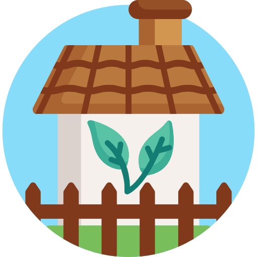 casa ecológica icono gratis